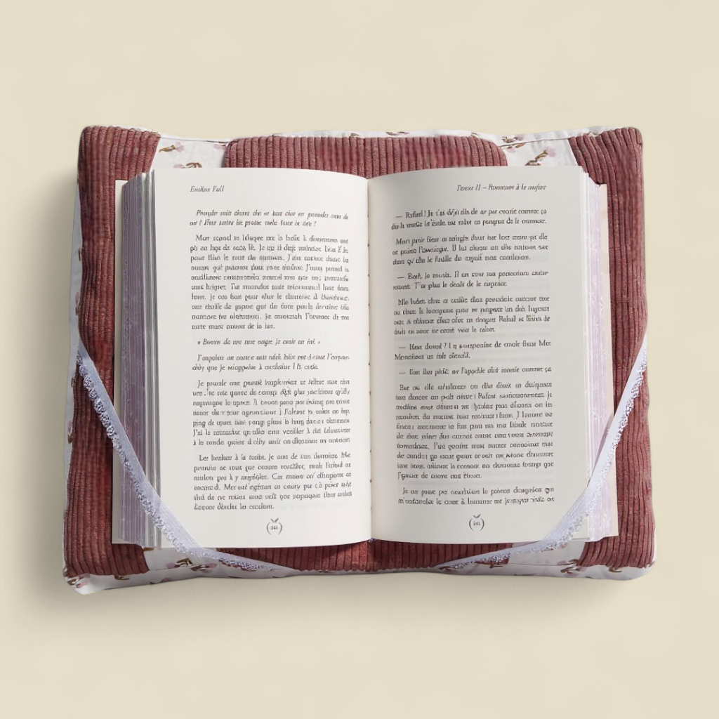 Coussin de lecture Rose Velours
