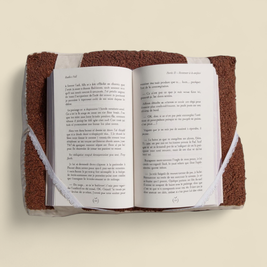 Coussin de lecture Noisette