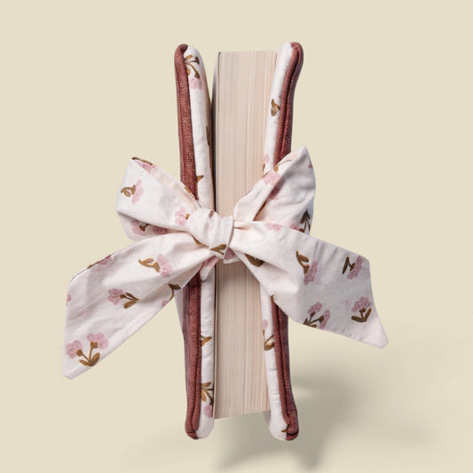 Protège livre Rose Velours