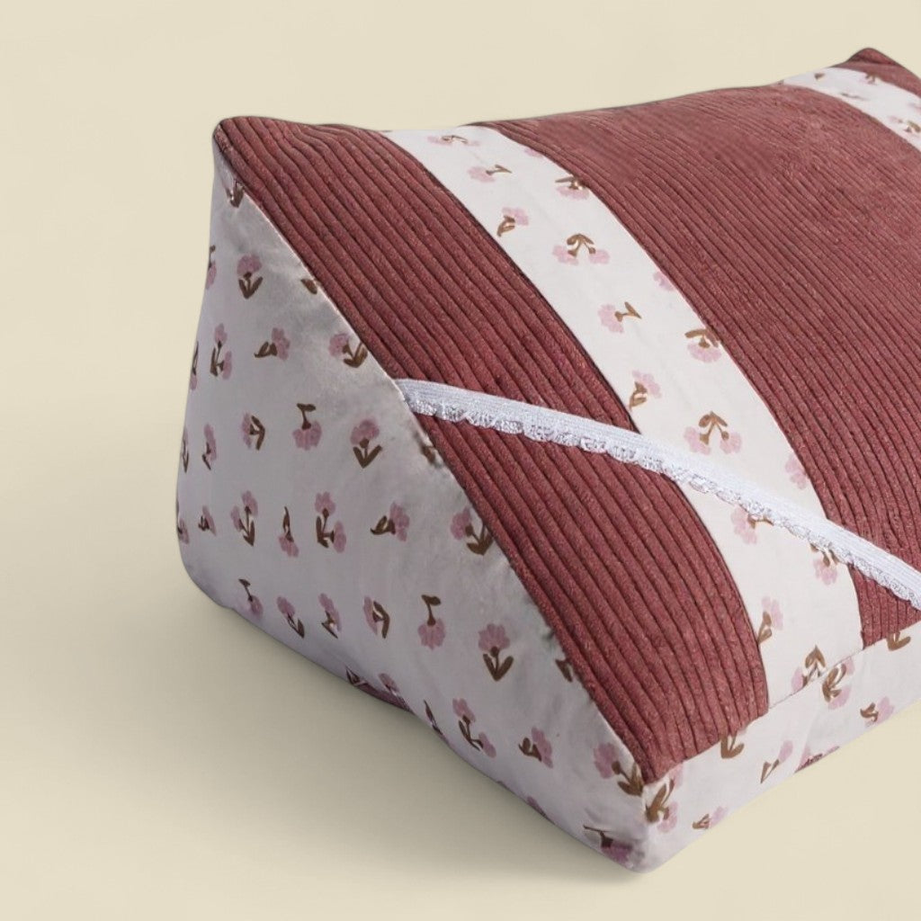 Coussin de lecture Rose Velours