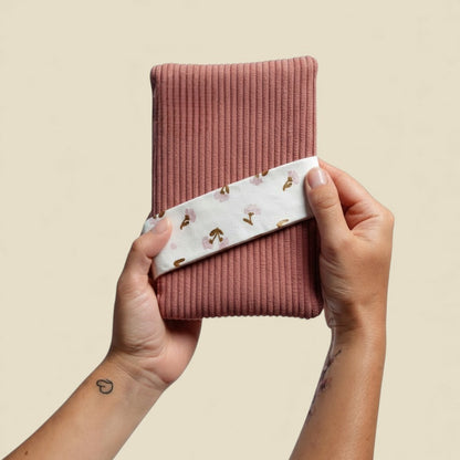 Protège livre Rose Velours