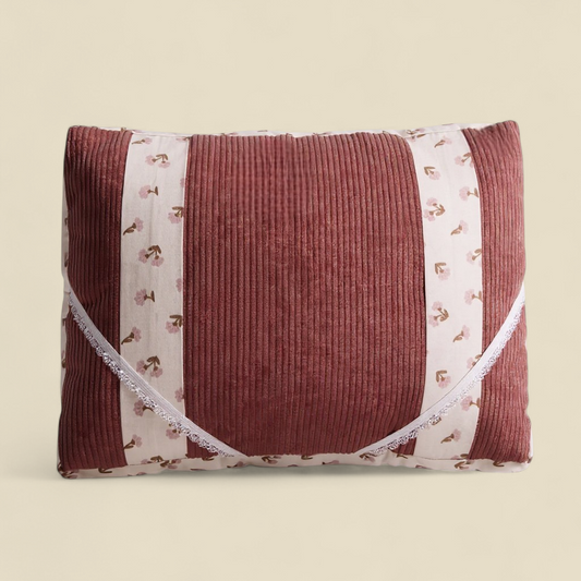 Coussin de lecture Rose Velours