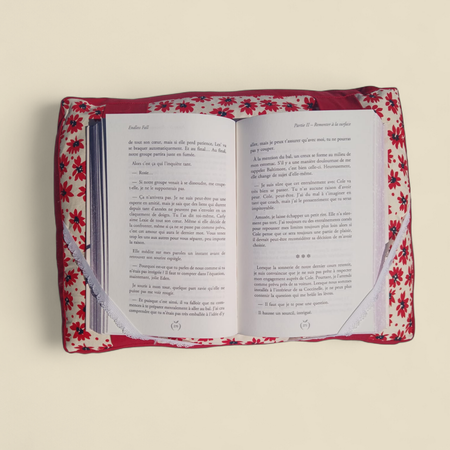 Coussin de lecture Rouge d'été