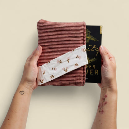 Housse de livre Rose Velours