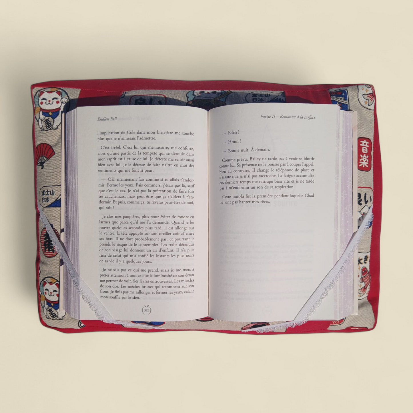 Coussin de lecture Manga