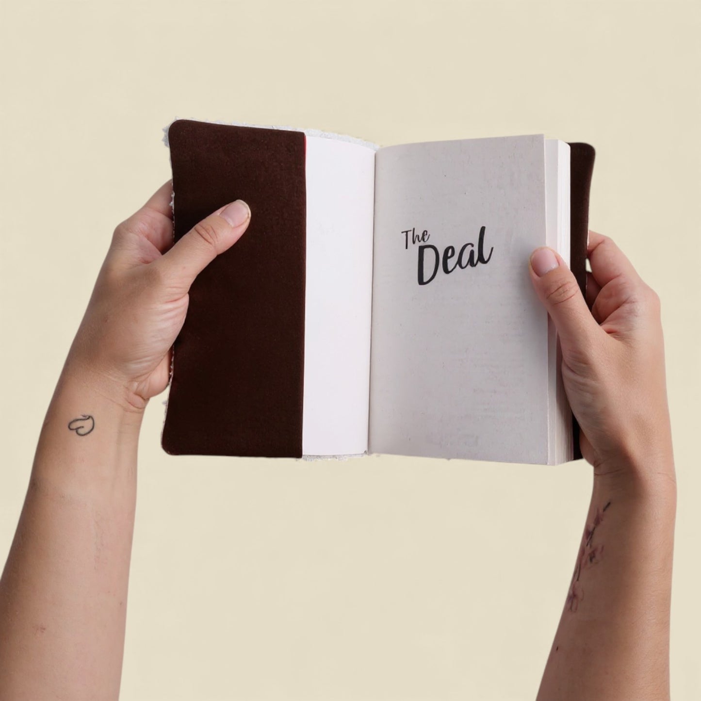 Protège livre Crème