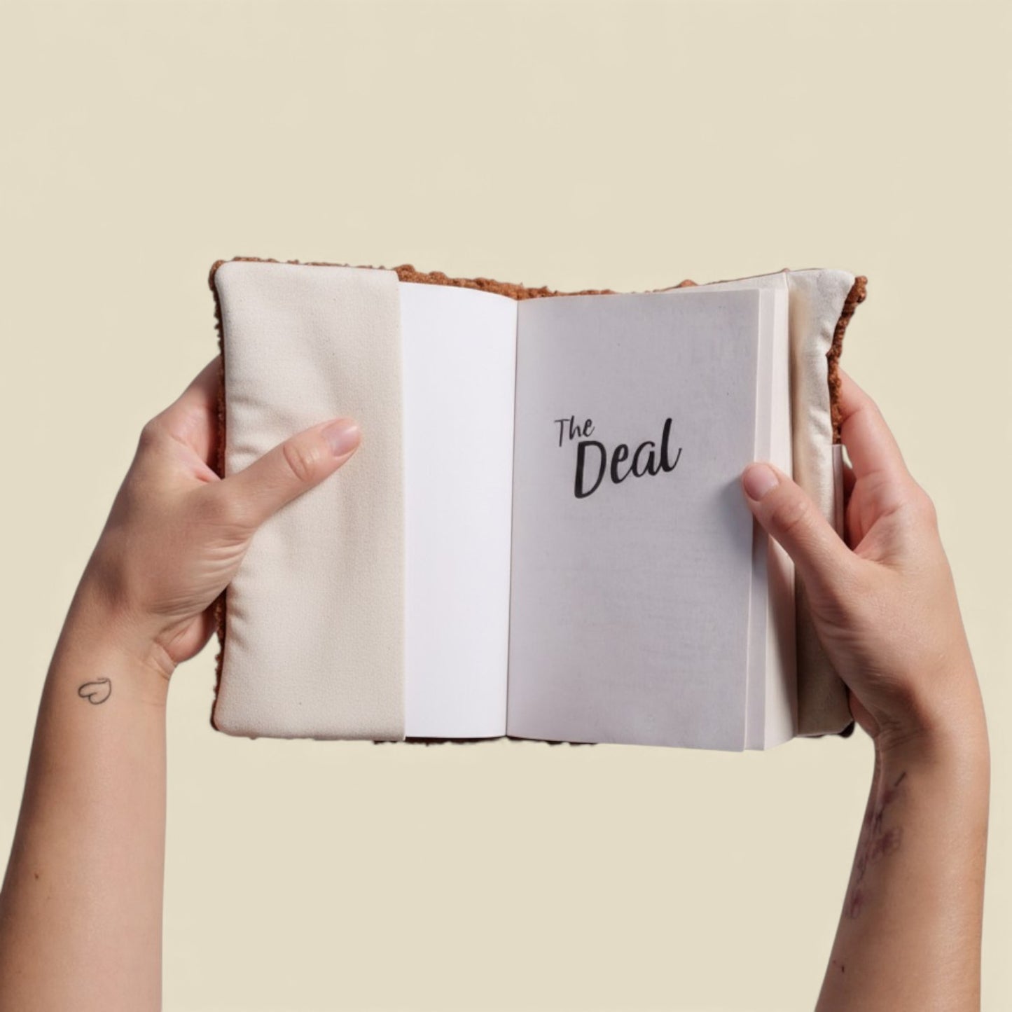 Protège livre Noisette